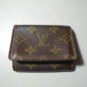 Vintage 2003 Louis Vuitton Monogram Coated Canvas Leather Card Case/ Wallet